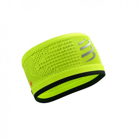 COMPRESSPORT HEADBAND ON/OFF FLASH fluo yellow/black