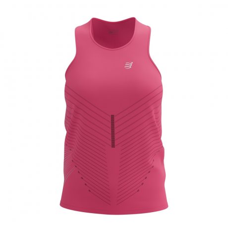 COMPRESSPORT PERFORMANCE SINGLET W hot pink/aqua