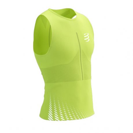 COMPRESSPORT PRO RACING SINGLET M evening primrose/white