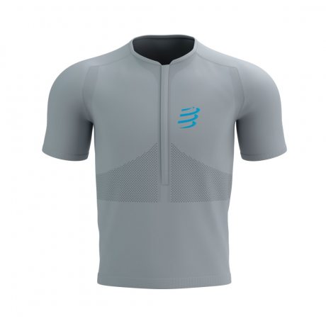 COMPRESSPORT TRAIL HALF-ZIP FITTED SS TOP alloy/hawaiian ocean