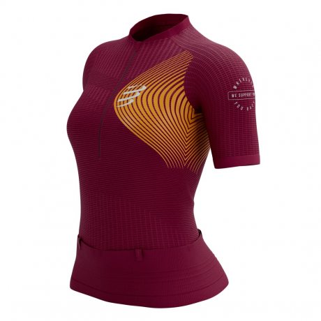 COMPRESSPORT TRAIL POSTURAL SS TOP W persian red/blazing orange