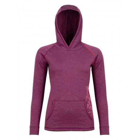 High Point MOA MERINO LADY HOODY magenta