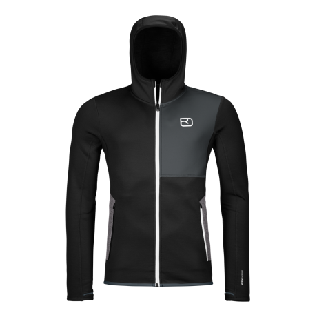 Ortovox FLEECE HOODY M black raven