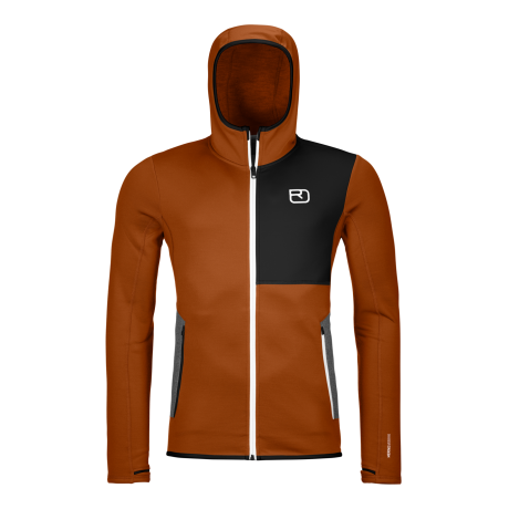 Ortovox Fleece Hoody M bristle brown