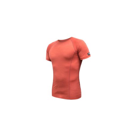 SENSOR MERINO ACTIVE pánské triko kr.rukáv terracotta