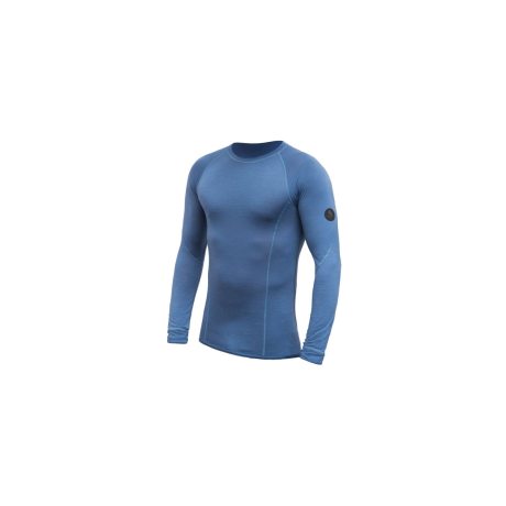 SENSOR MERINO AIR pánské triko dl.rukáv riviera blue