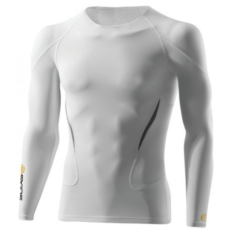 SKINS G400 White Top long sleeve colour logo