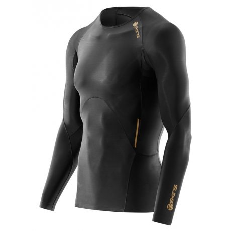 Skins A400 Mens Gold Top Long Sleeve