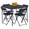 Vango DORNOCH TABLE AND CHAIRS SET black